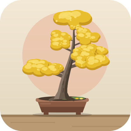 Ginkgo: gold, then bare
