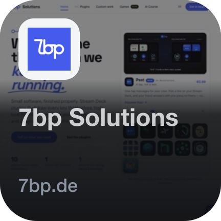 7bp Solutions — as you last saw it