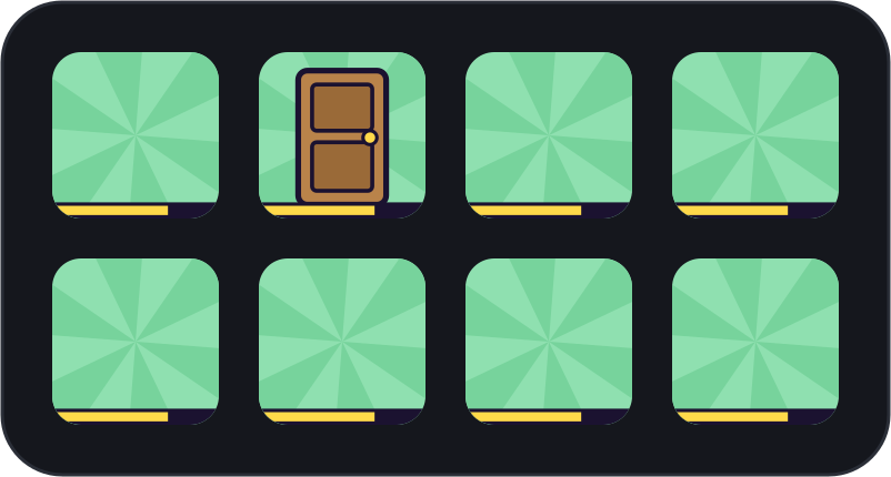 Knock knock: the right number, then quiet
