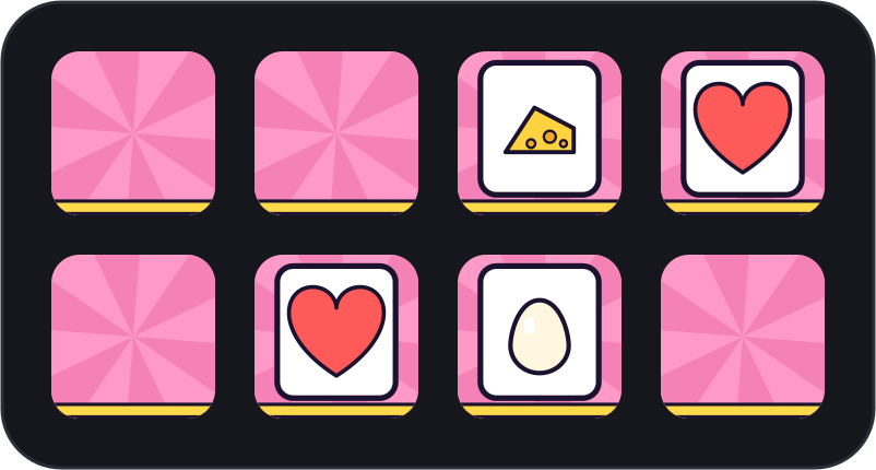 Find the pair: cards shown for a moment