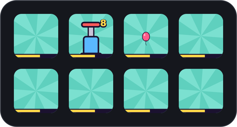 Pump it up: hammer one key