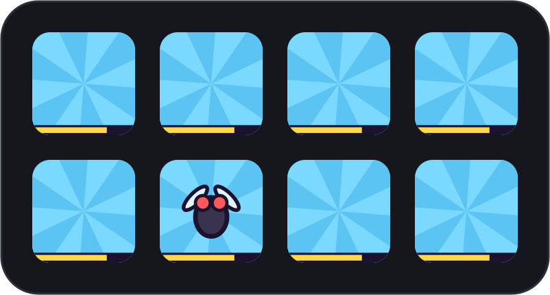The scramble: a few seconds, and fewer each time