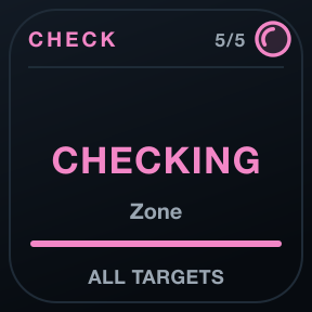 Check Now: An immediate check of everything or one target.