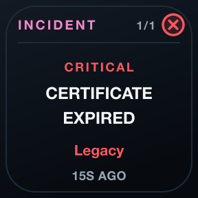 Incident Watch: Open problems, worst first.