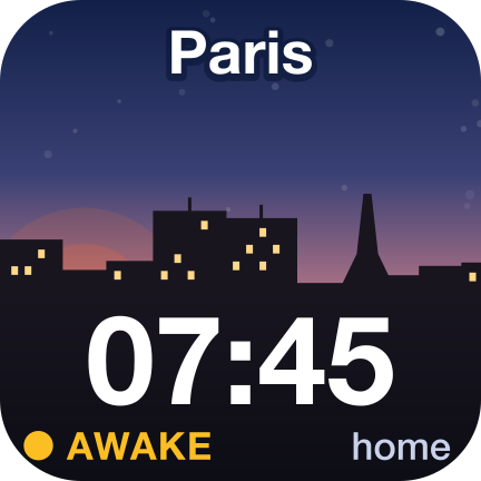 Paris, 07:45, sunrise