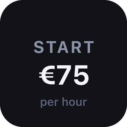 Stopped — your rate, and one tap away