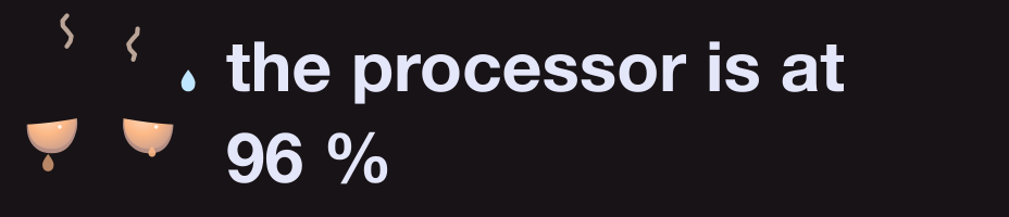 When the processor works hard. How it feels, and the reason, in plain words.