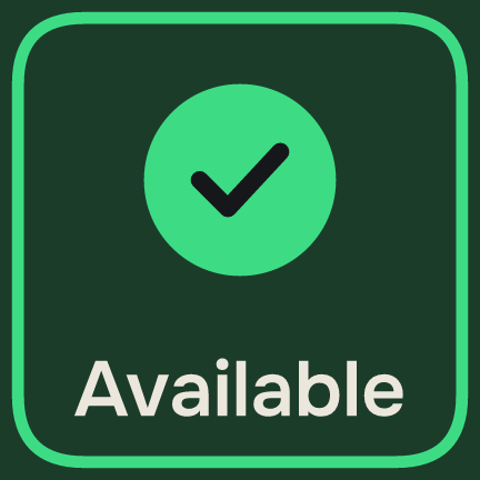 Your status — tap to change, on every friend's deck