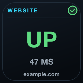 Service Watch: One host of your own: a TCP port or an HTTPS URL.
