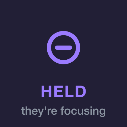 Held — they're in Focus