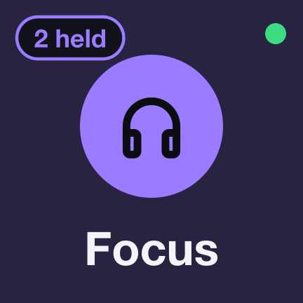 Focus — two messages held for later