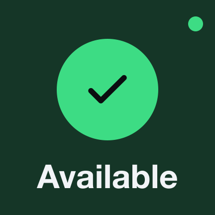 Available — the dot says every room is live