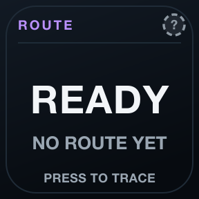 Route: A traceroute-style path check on demand.