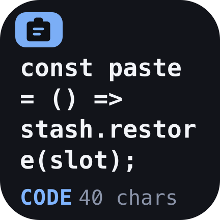 Code — monospaced, and labelled as code