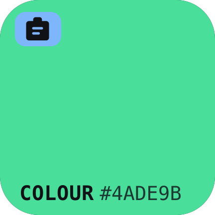 Colours — the key becomes the colour