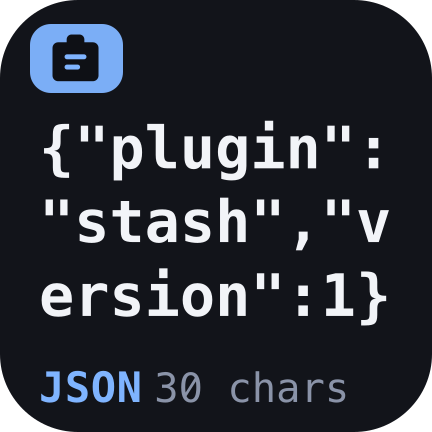JSON — recognised, not just “some text”